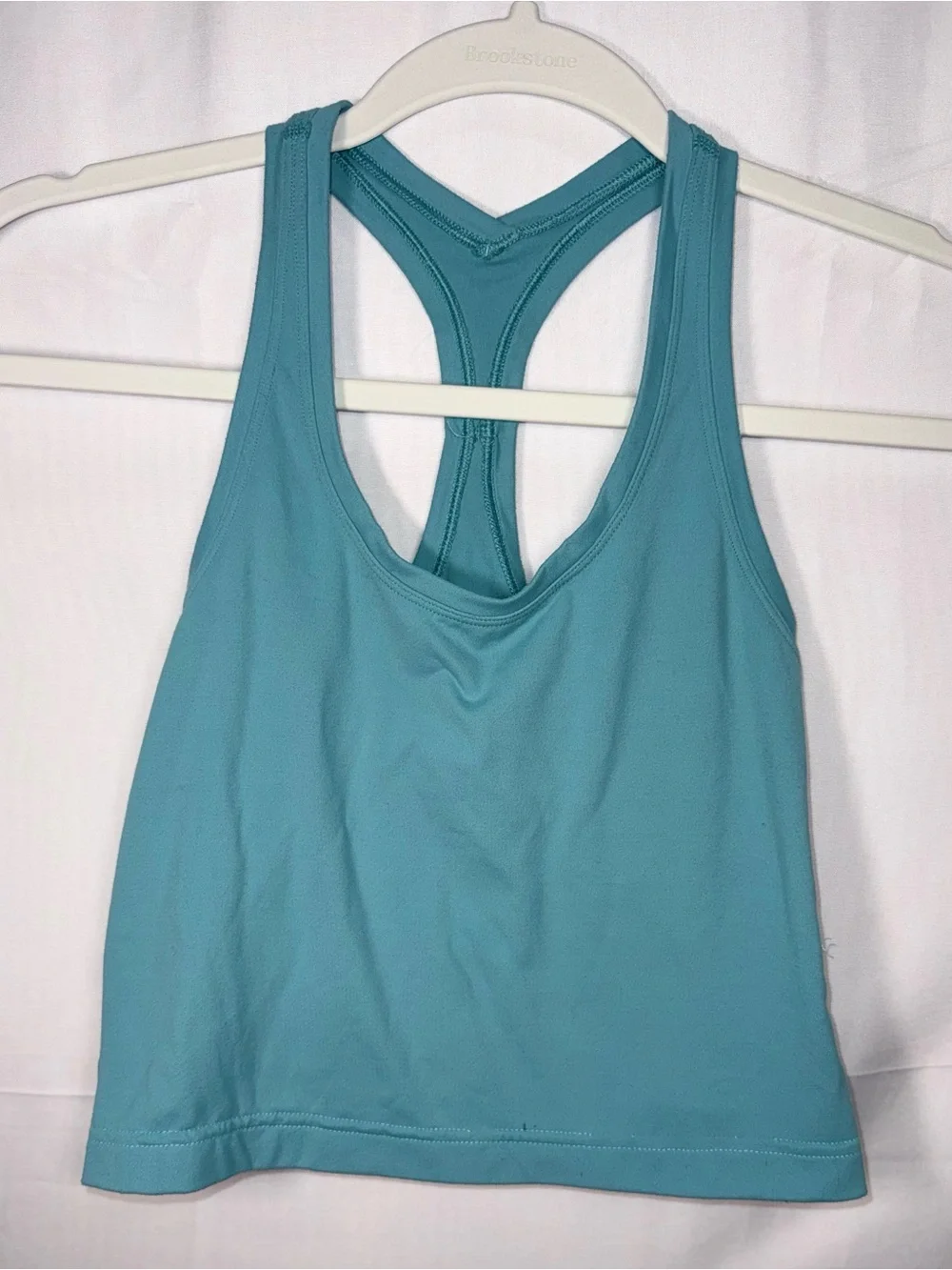 Lululemon Women's Teal Racerback Crop Tank Top Casual Activewear Size 6/Small